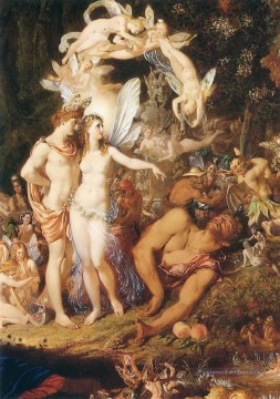 Paton La Réconciliation d’Oberon et Titania Nu classique Peinture à l'huile